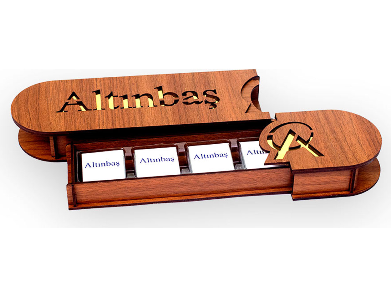 Ahşap Kutulu Çikolata, Altınbaş Kalemlik