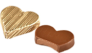Heart Chocolate with Gianduja