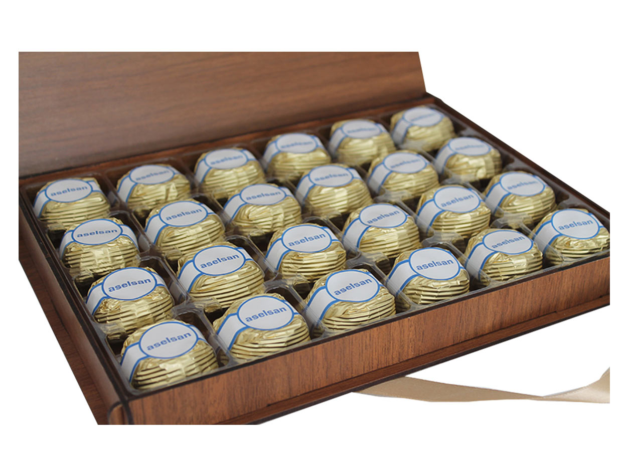 Ahşap Kutulu Çikolata, Aselsan
