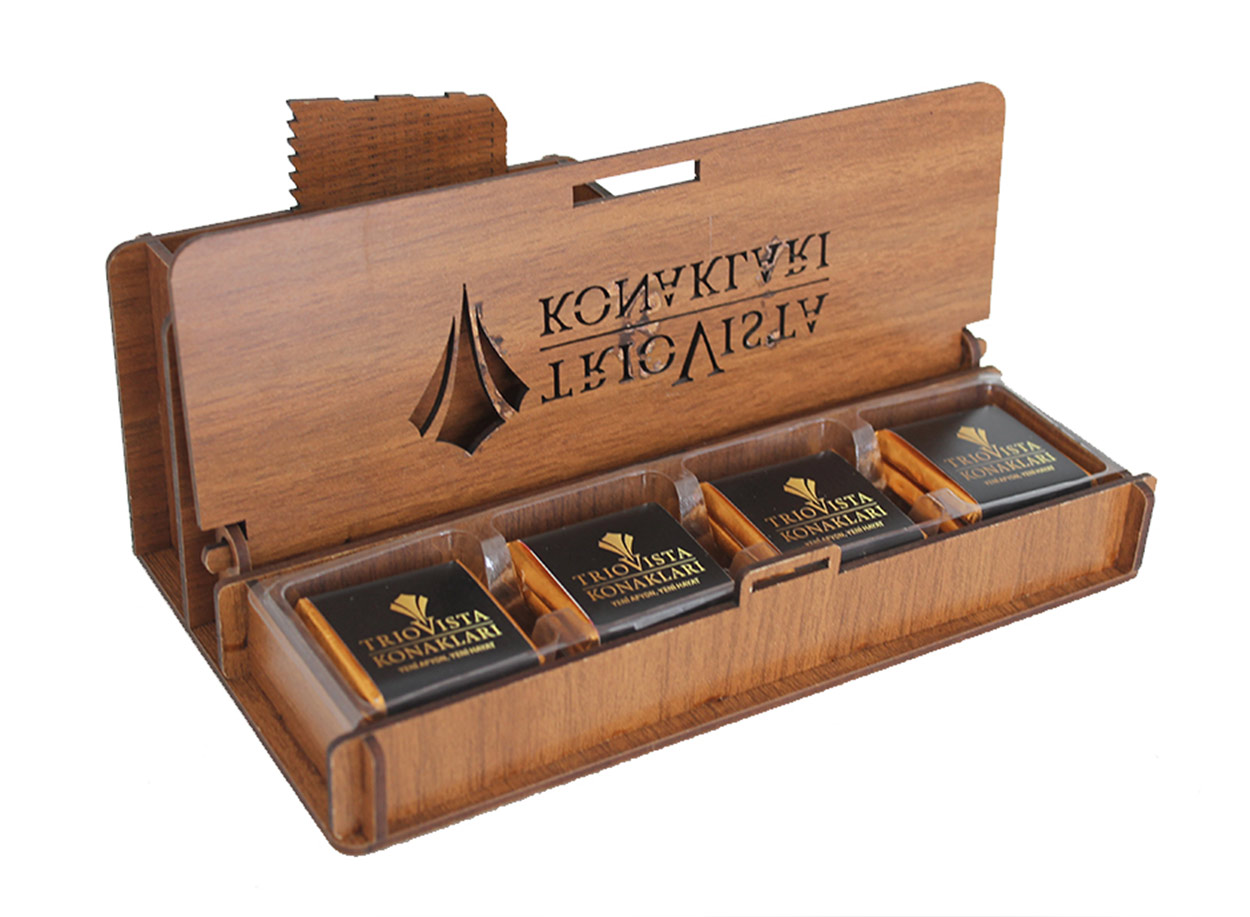 Ahşap Kutulu Çikolata, Trio vista konaları